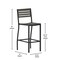 Flash Furniture All-Weather Patio Bar Stool with Gray Wash Slats XU-DG-HW6036B-GY-GG - alternate 7
